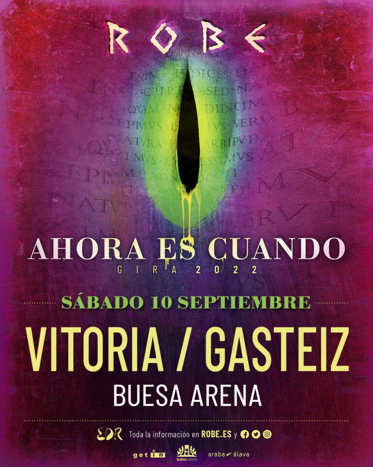 Robe presenta su nueva gira "Ahora es cuando" Buesa Arena